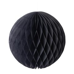 Wabenball aus Papier schwer entflammbar schwar Ø35cm 