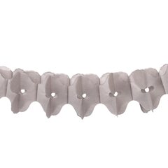 Preview: Girlande aus Papier schwer entflammbar silber 16x10.5cm 3.6m 