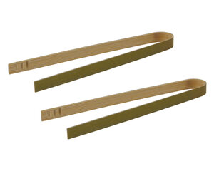 Fingerfood Zange aus Bambus 16cm 