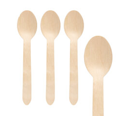 Löffel Einweg aus Holz 16cm 