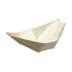 Fingerfood Schalen "Schiffchen" aus Holz 8cm 