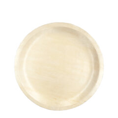 Holzteller Einwegteller aus Pappelholz rund Ø26cm FSC® nachhaltig 