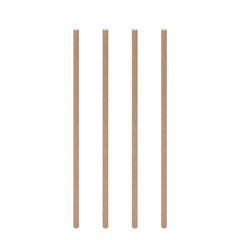 Trinkhalme aus Papier braun natur Ø6mm 21cm 