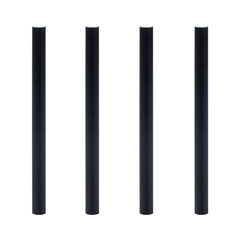 Trinkhalme aus Papier dick schwarz Ø8mm 11cm 