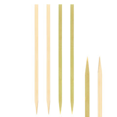 Fingerfood Spieße "Natur" aus Bambus 24cm 