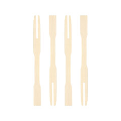 Fingerfood Gabeln "Cocktail" aus Bambus 9cm 