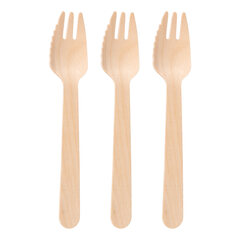 Kuchengabeln mit Zacken aus Holz 13.5cm 