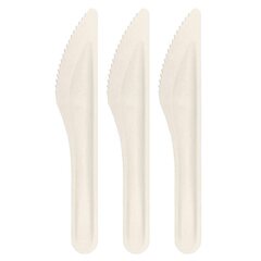 Messer aus Bagasse, naturweiß, 16cm, 100Stk.