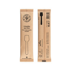 Preview: Eislöffel aus Holz in Papier gehüllt 9.5cm 