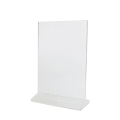 Tischaufsteller "T-Ständer" aus Acrylglas A5 