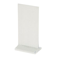 Tischaufsteller "T-Ständer" aus Acrylglas 10x21cm 