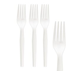 BIO Gabeln "Prestige" aus CPLA wiederverwendbar weiß 18.1cm 