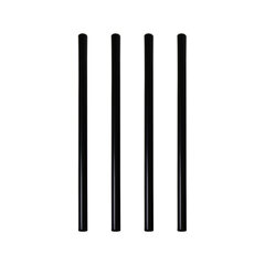 Trinkhalme Strohhalme Kunststoff PP Mehrweg schwarz 150 mm Ø 7mm 