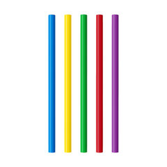 Trinkhalme Strohhalme Kunststoff PP Mehrweg bunt 240 mm Ø 8mm 