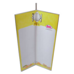 Tischaufsteller "Dreieck" aus Acrylglas Ø10cm 20.5cm 