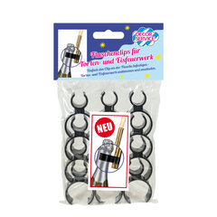 Flaschenclips für Torten- und Eisfeuerwerk schwarz 