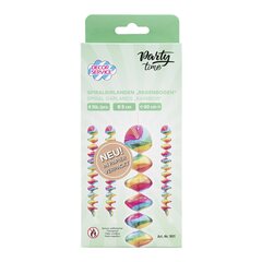 Preview: Spiralgirlanden "Regenbogen" aus Alufolie Ø8cm 60cm 