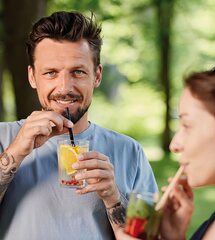 Preview: 50x Trinkhalme aus Papier extra dick braun natur Ø10mm 21cm