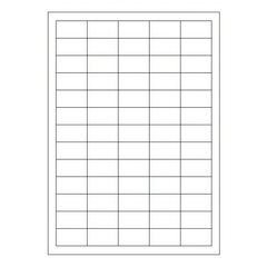 Etiketten Labels selbstklebend weiß 38 x 21.2mm auf DIN A4 