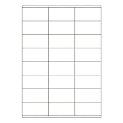 Etiketten Labels selbstklebend weiß 70 x 36mm auf DIN A4 