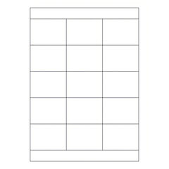 Etiketten Labels selbstklebend weiß 70 x 50.8mm auf DIN A4 