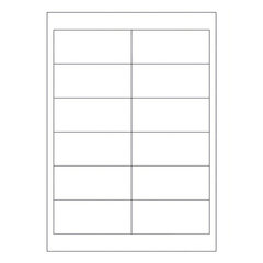 Etiketten Labels selbstklebend weiß 97 x 42.3mm auf DIN A4 