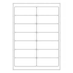 Etiketten Labels selbstklebend weiß 99.1 x 38.1mm auf DIN A4 