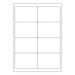 Etiketten Labels selbstklebend weiß 99.1 x 67.7mm auf DIN A4 