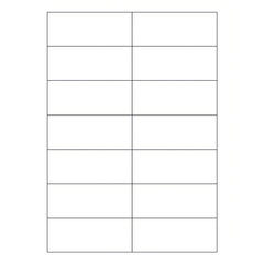 Etiketten Labels selbstklebend weiß 105 x 42.3mm auf DIN A4 