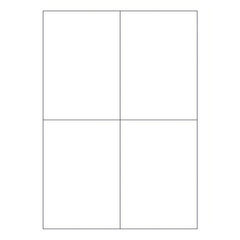 VEPATIM 4000 Etiketten Labels selbstklebend weiß 105 x 148.5mm auf DIN A4