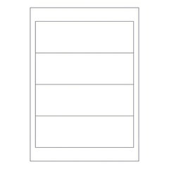 VEPATIM 400 Etiketten für Ordner Rückenschilder selbstklebend weiß 192 x 61mm