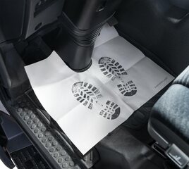 VEPATIM 500 Fußraumschoner Einweg-Fußmatten LKW Folienbeschichtetes Papier bedruckt 450mm x 500mm