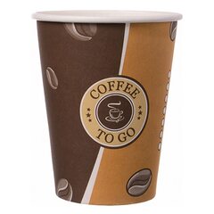 VEPATIM 50 Kaffeebecher Topline "Coffee to go" Pappe beschichtet 12oz. 300 ml