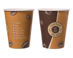 Preview: VEPATIM 50 Kaffeebecher Topline "Coffee to go" Pappe beschichtet 12oz. 300 ml