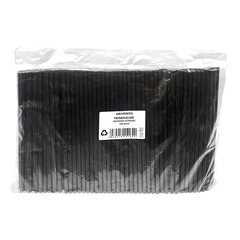 Preview: Trinkhalme Strohhalme Kunststoff PP Mehrweg schwarz 240 mm Ø 8mm 