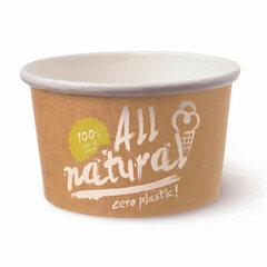 VEPATIM 54 Eisbecher Pappe FSC® 230 ml ALL NATURAL ohne Kunststoffbeschichtung