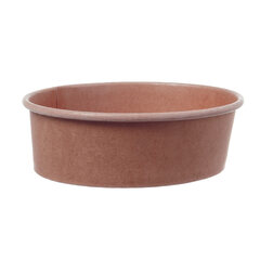 Salatschalen Feinkostschalen braun aus Pappe mit PLA beschichtet 500ml 