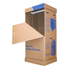 Umzug Kleiderbox Kleiderkarton Stange Hängetransport Lager Keller 1350x600x515mm