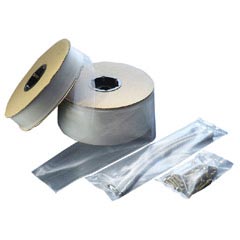 (EUR 0,10/m-EUR 0,17/m) Schlauchfolie 400mm breit 25my dünn transparent 250m