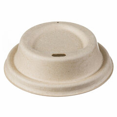 Domdeckel aus Zuckerrohr für Coffee-TO-GO Pappbecher Ø 80mm 