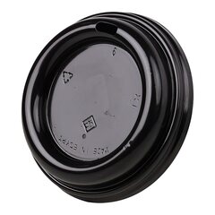 Domdeckel TUBE schwarz für Pappbecher COFFEE TO GO mit 90mm Ø 