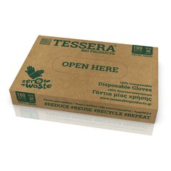 Preview: Biologisch Abbaubare und Kompostierbare Einweg Handschuhe aus Maisstärke M L XL