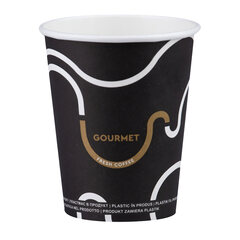 VEPATIM 50 Kaffeebecher CoffeeToGo Pappbecher GOURMET BLACK Fresh Coffee 200ml