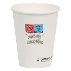 Preview: 10000x Pappbecher wasserbasierend umweltfreundlich weiß 400 450 510ml bis 95°C