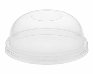 VEPATIM 100 Domdeckel ohne Loch für Eisbecher Feinkostbecher mit 90mm Ø