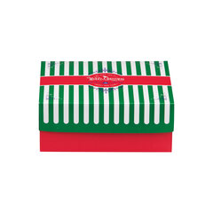 Preview: VEPATIM 95 Keksbox Gebäckkarton mit Alubeschichtung "Weihnachten" 220 x 220 x 80mm