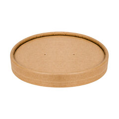 VEPATIM 25 Deckel für Suppenbecher Kraftpapier rund Ø11,5cm