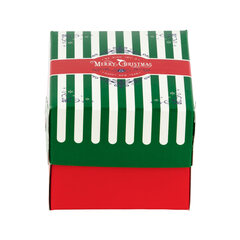 Preview: 220x Keksbox Gebäckkarton mit Alubeschichtung "Weihnachten" 130 x 100 x 80mm