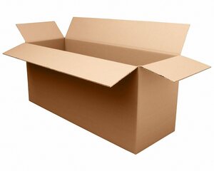 VEPATIM 10 Faltkarton 1200x410x(300)-510mm (Außenmaß) mit variabler Höhe 2-wellig braun