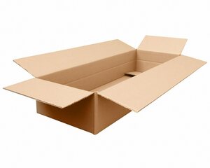 20x Faltkarton 1200x410x(100)-210mm (Außenmaß) mit variabler Höhe 2-wellig braun